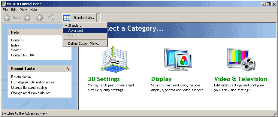 NVIDIA control panel reduced blanking #1