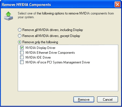 NVIDIA remove multiple drivers